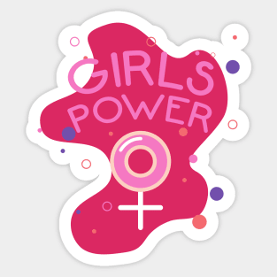 Girl Power: Empowered and Unstoppable Sticker